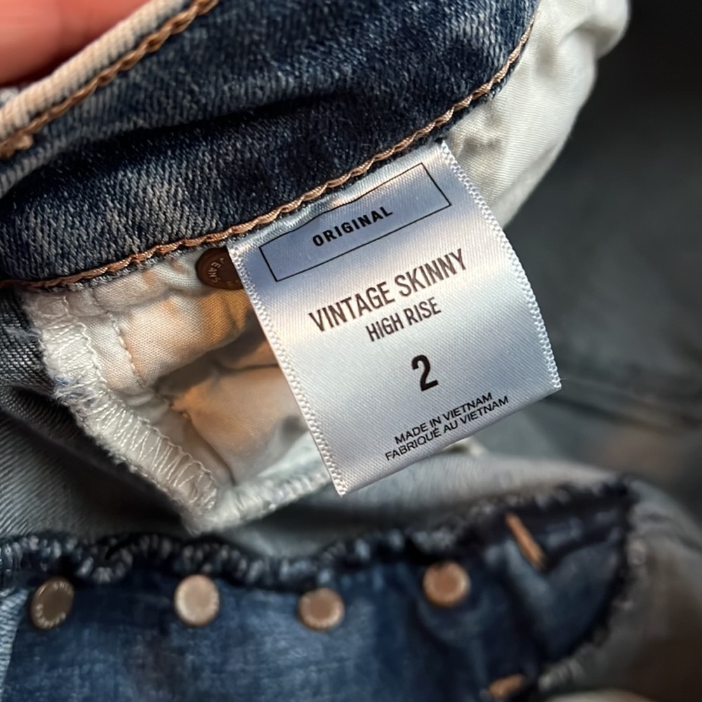 Express vintage skinny high rise original size 2 - Picture 7 of 12